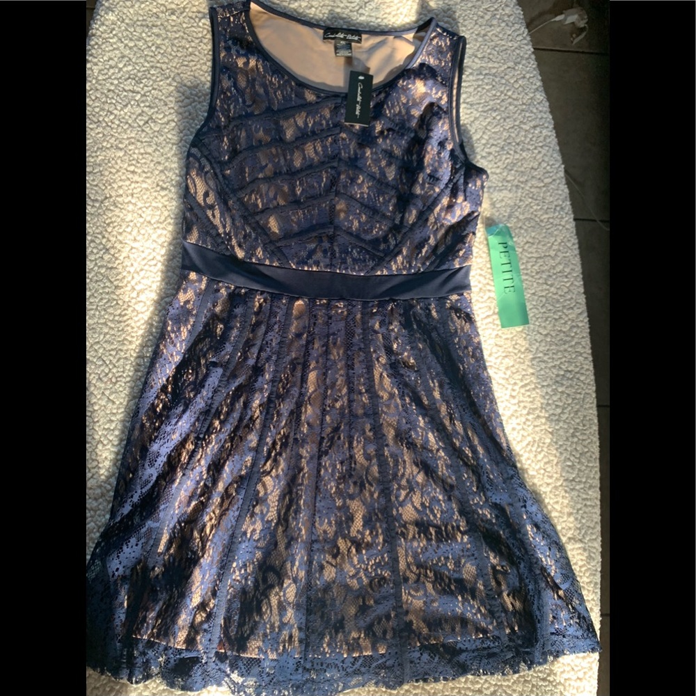 Navy lace dress size. XL petite